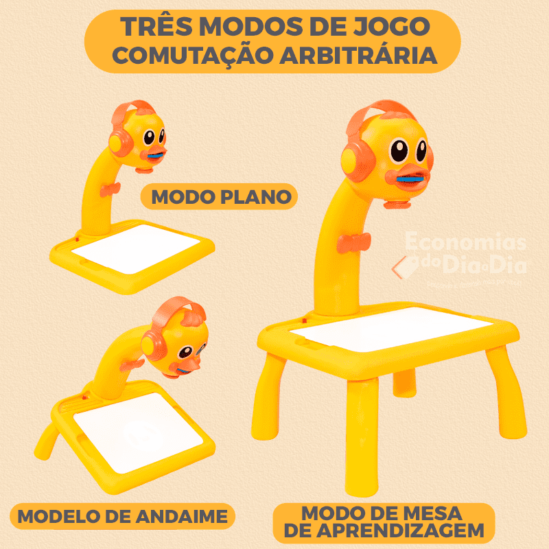 Table Kids Play™ - Mesa de Desenhos Interativos Infantil + Brinde Exclusivo