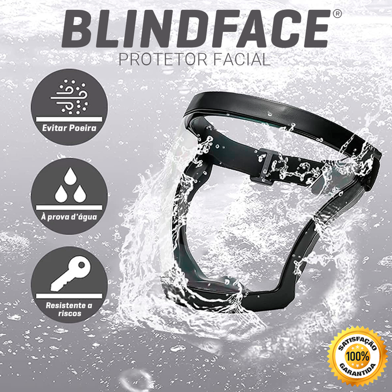 Mascara Proteção Facial Antiembaçante BlindRosto™ [Brinde Exclusivo + Frete Grátis]