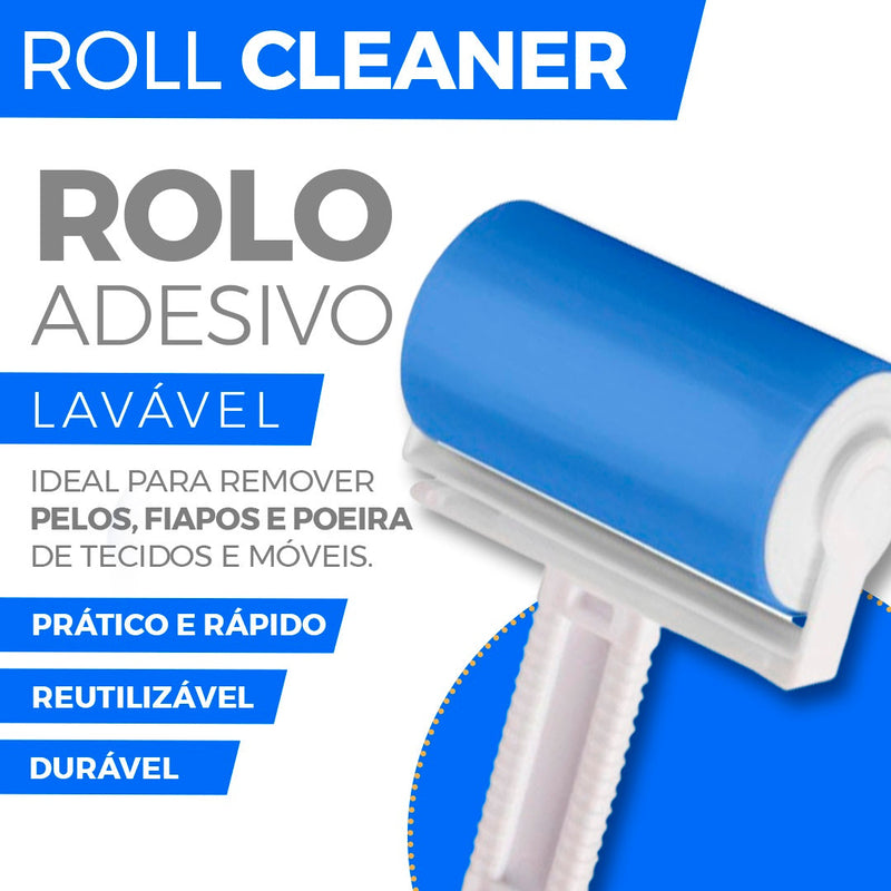 Rolo Removedor de sujeiras, pelos, poeiras e cabelos Roll Cleaner® (Lavável e reutilizável) - Original 2023