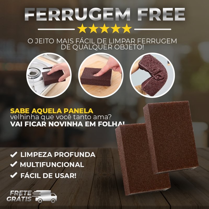 Ferrugem Free - Esponja para Ferrugem