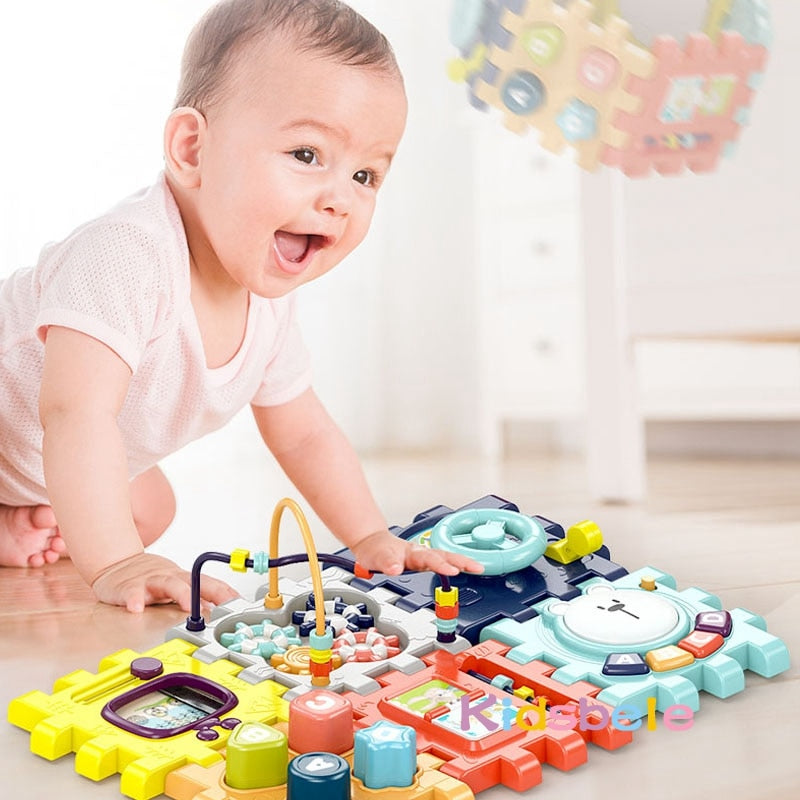 Brinquedo Musical Educacional - Cubo cubo da atividade para o bebê 0-18 meses + Frete Grátis